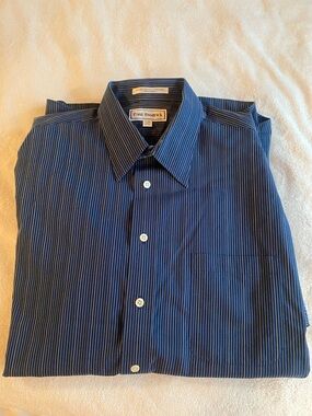 Paul Fredrick Cufflink sleeve Non-iron Two-ply cotton dooby dress shirt